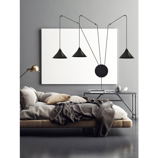 Emibig Emibig Joensuu 3L applique lampe pendante noire 3x E27 - Éclairage élégant pour tous les espaces