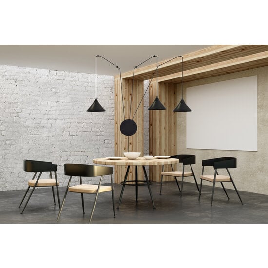 Emibig Emibig Joensuu 3L wall lamp pendant lamp black 3x E27 - Sleek lighting for any space