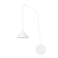 Emibig Emibig Joensuu 1L witte wandlamp pendellamp 1x E27 - Strakke verlichting voor elke ruimte