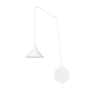 Joensuu 1L lampe murale blanche suspension 1x E27