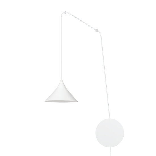 Emibig Emibig Joensuu 1L lámpara de pared blanca lámpara colgante 1x E27 - Iluminación elegante para cualquier espacio