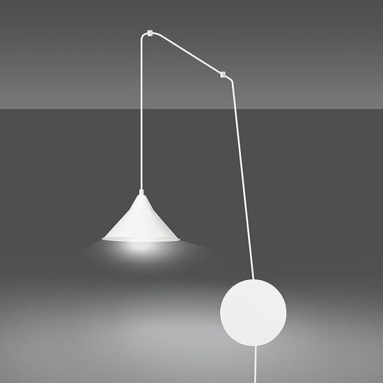 Emibig Emibig Joensuu 1L lámpara de pared blanca lámpara colgante 1x E27 - Iluminación elegante para cualquier espacio