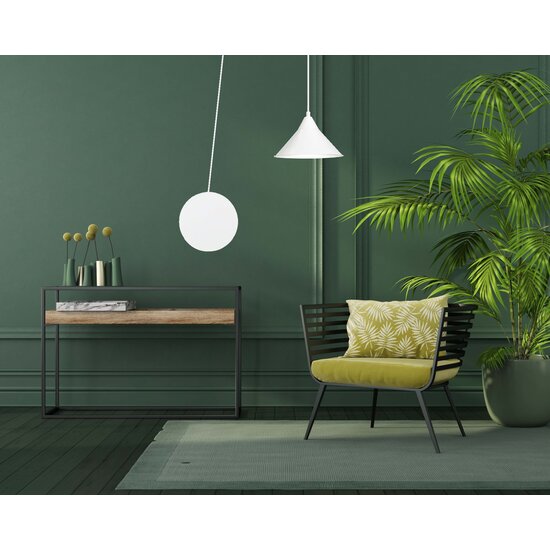 Emibig Emibig Joensuu 1L witte wandlamp pendellamp 1x E27 - Strakke verlichting voor elke ruimte