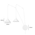 Emibig Emibig Joensuu 2L white wall lamp pendant lamp 2x E27 - Ideal for creating a cozy atmosphere in any room