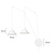Joensuu 2L applique blanche suspension 2x E27