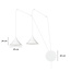 Joensuu 2L white wall lamp pendant lamp 2x E27