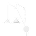 Emibig Emibig Joensuu 2L witte wandlamp pendellamp 2x E27 - Perfect voor sfeervolle verlichting in elke ruimte