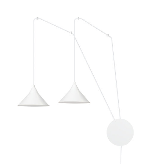 Emibig Emibig Joensuu 2L lampe murale blanche lampe suspendue 2x E27 - Idéale pour créer une atmosphère chaleureuse dans n'importe quelle pièce