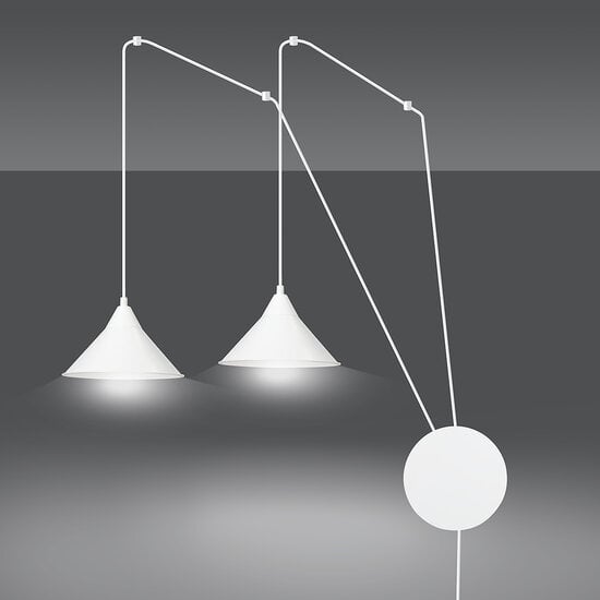 Emibig Emibig Joensuu 2L white wall lamp pendant lamp 2x E27 - Ideal for creating a cozy atmosphere in any room