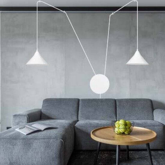 Emibig Emibig Joensuu 2L lampe murale blanche lampe suspendue 2x E27 - Idéale pour créer une atmosphère chaleureuse dans n'importe quelle pièce