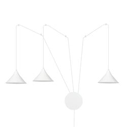 Emibig Joensuu 3L white wall lamp pendant lamp 3x E27