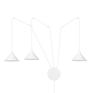 Emibig Joensuu 3L white wall lamp pendant lamp 3x E27