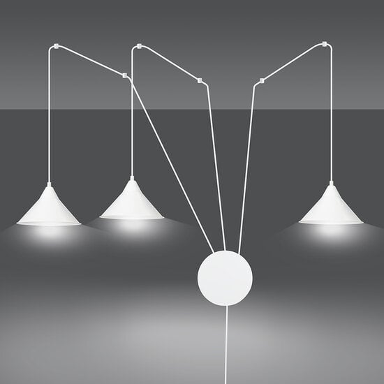 Emibig Emibig Joensuu 3L white wall lamp pendant lamp 3x E27 - Perfect lighting for any space