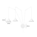 Emibig Emibig Joensuu 3L white wall lamp pendant lamp 3x E27 - Perfect lighting for any space