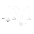 Joensuu 3L white wall lamp pendant lamp 3x E27
