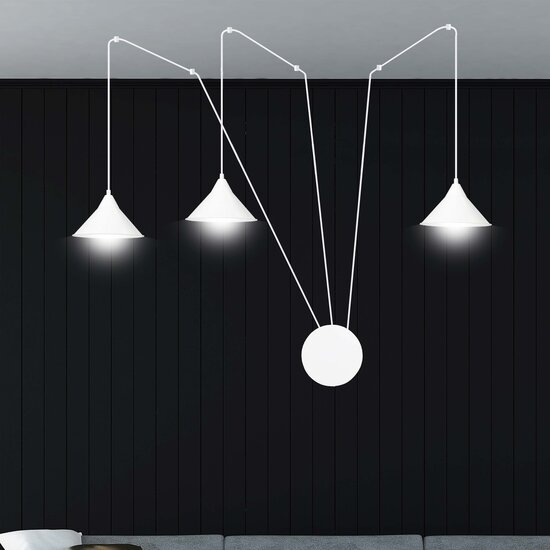 Emibig Emibig Joensuu 3L lampe murale blanche lampe suspendue 3x E27 - Éclairage parfait pour chaque espace