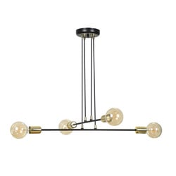 Emibig Kotka 4L E27 G95 hanglamp zwart met messing