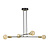 Kotka 4L E27 G95 hanglamp zwart met messing