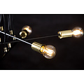 Kotka 4L E27 G95 hanging lamp black with brass