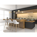 Kotka 4L E27 G95 hanging lamp black with brass