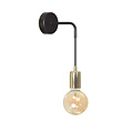 Emibig Emibig Kotka 1x E27 G95 aplique negro con latón - Ideal para crear un ambiente acogedor en cualquier habitación