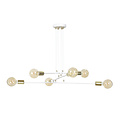Emibig Emibig Kotka blanche avec laiton 6L E27 G95 lampe suspendue - Design scandinave pour chaque espace