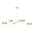 Kotka white with brass 6L E27 G95 hanging lamp