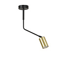 Emibig Emibig Mikkeli 1x GU10 orientable hanging lamp black with gold - Ideal for creating a cozy atmosphere in your living room