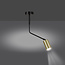 Emibig Emibig Mikkeli 1x GU10 lampe suspendue orientable noire avec or - Idéale pour créer une atmosphère chaleureuse dans votre salon