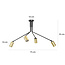 Emibig Emibig Mikkeli 4x GU10 richtbare hanglamp zwart met goud - Perfecte verlichting voor elke ruimte