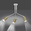 Emibig Emibig Mikkeli wit + goud 3x GU10 richtbare hanglamp - Creëer een gezellige sfeer in uw huis