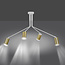 Emibig Emibig Mikkeli 4x GU10 blanc et or lampe suspendue orientable - Idéale pour les intérieurs modernes