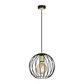 Emibig Emibig Kajaani zwarte hanglamp 1x E27 metaalkooi - Stijlvolle verlichting voor elk interieur