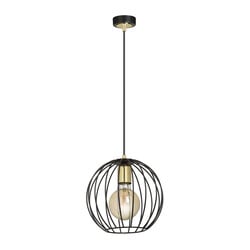 Emibig Kajaani lampe suspendue noire 1x E27 cage en métal