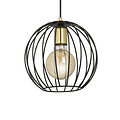 Emibig Emibig Kajaani lámpara colgante negra 1x E27 jaula de metal - Iluminación elegante para cualquier interior