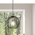 Emibig Emibig Kajaani black hanging lamp 1x E27 metal cage - Stylish lighting for any interior