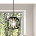 Kajaani zwarte hanglamp 1x E27 metaalkooi