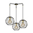 Emibig Emibig Kajaani 3L black hanging lamp 3x E27 metal cage - Ideal for creating a modern atmosphere in any space