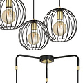 Emibig Emibig Kajaani 3L lampe suspendue noire 3x E27 cage en métal - Idéale pour créer une atmosphère moderne dans n'importe quel espace