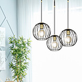 Emibig Emibig Kajaani 3L zwarte hanglamp 3x E27 metaalkooi - Perfect voor sfeervolle verlichting in elke ruimte