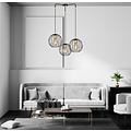 Emibig Emibig Kajaani 3L schwarze Hängeleuchte 3x E27 Metallkäfig - Ideal für eine moderne Atmosphäre in jedem Raum