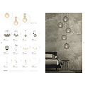 Kajaani wandlamp zwart en goud 1x E27