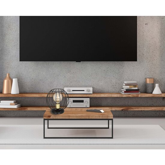 Lampe de table Kajaani noir et or 1x E27