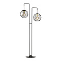 Kajaani floor lamp black and gold 2x E27