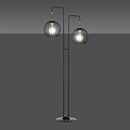 Emibig Emibig Kajaani vloerlamp zwart en goud 2x E27 - Creëer een stijlvolle sfeer in uw interieur