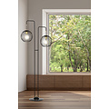 Emibig Emibig Kajaani vloerlamp zwart en goud 2x E27 - Creëer een stijlvolle sfeer in uw interieur