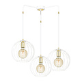 Emibig Emibig Kajaani 3L white hanging lamp 3x E27 metal cage - Ideal lighting for any space