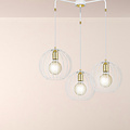 Emibig Emibig Kajaani 3L lampe suspendue blanche 3x E27 cage en métal - Éclairage idéal pour tout espace