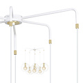 Emibig Emibig Kajaani 6L lámpara colgante blanca 6x E27 jaula de metal - Ideal para crear una atmósfera cálida en cualquier espacio