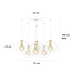 Emibig Emibig Kajaani 6L witte hanglamp 6x E27 metaalkooi - Perfect voor sfeervolle verlichting in elke ruimte